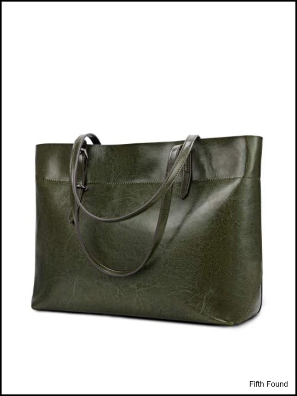Genuine Leather Tote Shoulder Bag Lightweight Spacious